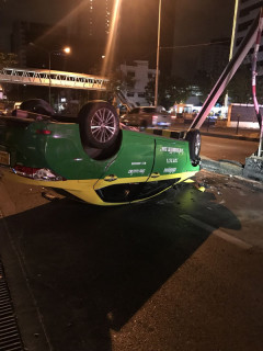 Dubai: Car Crash in Al Garhoud District